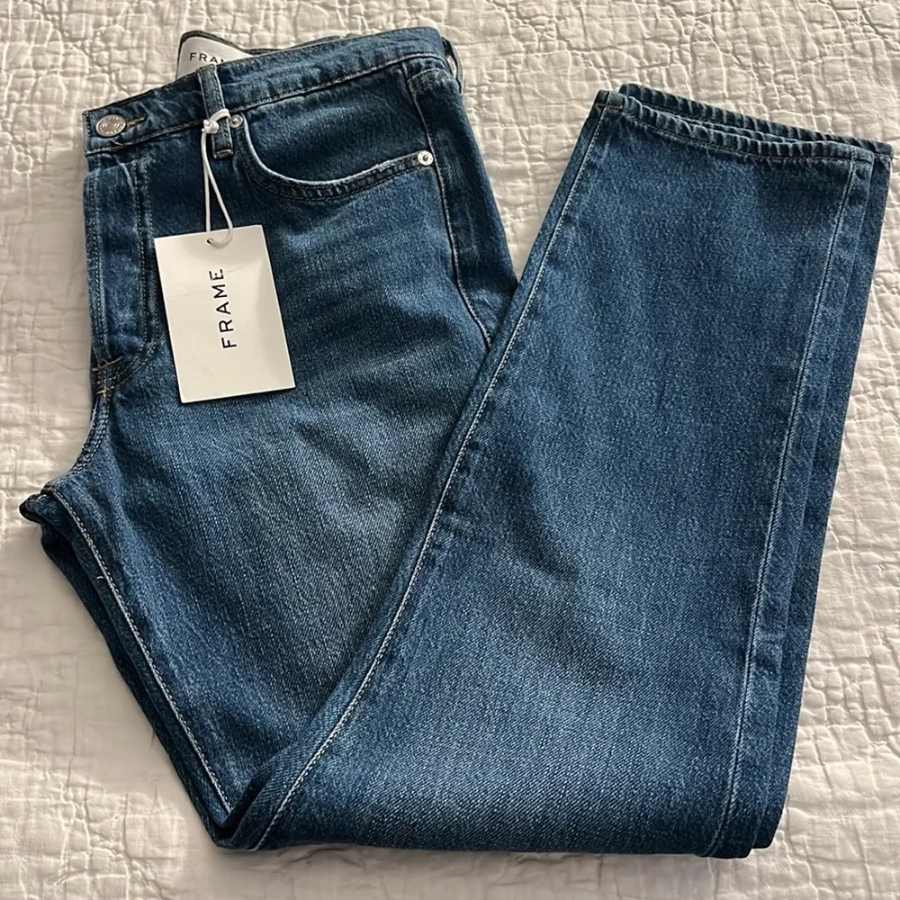 NWT FRAME Denim Le Slouch Seafarer Straight Leg Jean - Picture 8 of 12